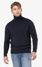 Boomerang - Esbjörn turtle neck sweater - Night sky