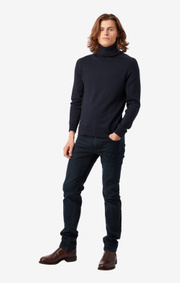 Boomerang - ESBJÖRN TURTLE NECK SWEATER - Night sky