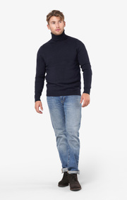 Boomerang - Esbjörn turtle neck sweater - Night sky