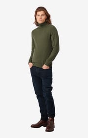 Boomerang - ESBJÖRN TURTLE NECK SWEATER - Amazon green