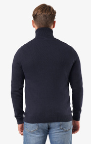 Boomerang - Esbjörn turtle neck sweater - Night sky