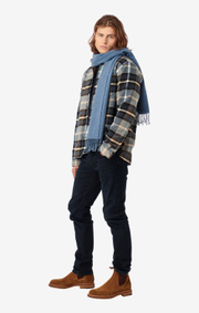 Boomerang - WOOL SCARF FARSTA - Blue dusk