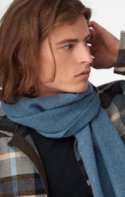 Boomerang - WOOL SCARF FARSTA - Blue dusk