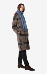 Boomerang - WOOL SCARF FARSTA - Blue dusk