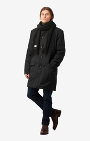 Boomerang - Wool scarf farsta - Black