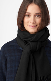 Boomerang - Wool scarf farsta - Black