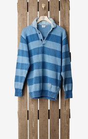 Boomerang - TILLVERKAD I SVERIGE - ONE OF A KIND RUGGER - Vintage indigo