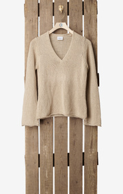 Boomerang - TYRA KNITTED SWEATER - Khaki beige