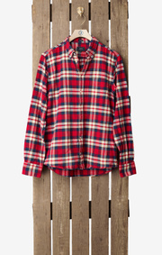Boomerang - FLANNEL CHECK SHIRT - Cardinal red