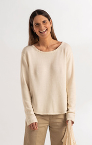 Boomerang - Knopp sweater - Offwhite