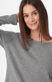 Boomerang - Knopp sweater - Grey melange