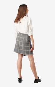 Boomerang - URSULA KNITTED SKIRT - Dk grey mela