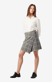 Boomerang - URSULA KNITTED SKIRT - Dk grey mela