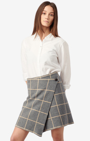 Boomerang - URSULA KNITTED SKIRT - Dk grey mela