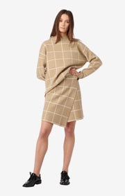 Boomerang - URSULA KNITTED SKIRT - Khaki beige