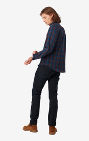Boomerang - BLITZEN INDIGO CHECK SHIRT - Dark Indigo