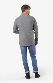 Boomerang - Flemming shirt tailored fit - Dk grey mela