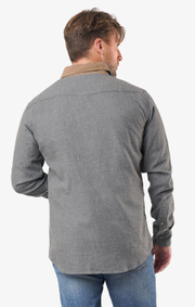 Boomerang - Flemming shirt tailored fit - Dk grey mela