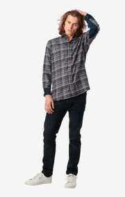 Boomerang - CHUCK FLANEL SHIRT - Midnight blue