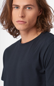 Boomerang - BASIC O-NECK ORGANIC COTTON T-SHIRT - Midnight blue