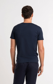 Boomerang - BASIC O-NECK ORGANIC COTTON T-SHIRT - Midnight blue