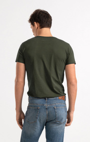 Boomerang - BASIC O-NECK ORGANIC COTTON T-SHIRT - Winter moss