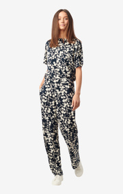 Boomerang - Fårö printed trouser - Midnight blue