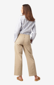Boomerang - Frida cropped trousers - Khaki beige