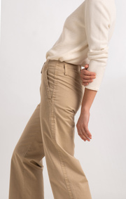 Boomerang - FRIDA CROPPED TROUSERS - Khaki beige