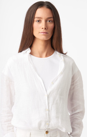 Boomerang - LINA LINEN SHIRT - White