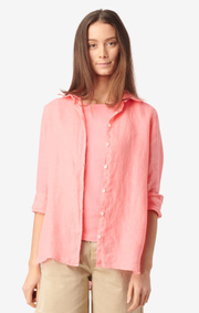 Boomerang - LINA LINEN SHIRT - Wild Strawberry