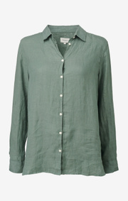 Boomerang - LINA LINEN SHIRT - Venetian green