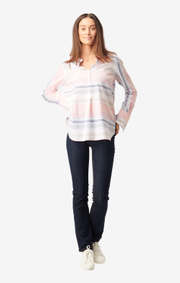 Boomerang - Clara multi stripe shirt - Pale blossom