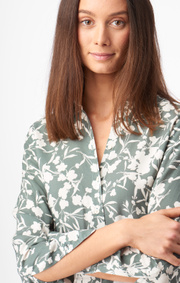 Boomerang - Meja printed shirt - Venetian green