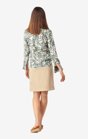 Boomerang - Meja printed shirt - Venetian green