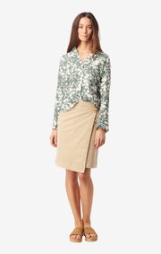 Boomerang - Meja printed shirt - Venetian green