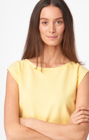 Boomerang - FREJUS SOLID PIQUÉ TOP - Soft sunshine