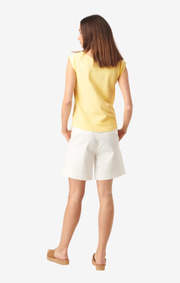 Boomerang - FREJUS SOLID PIQUÉ TOP - Soft sunshine