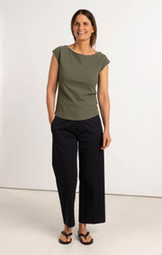 Boomerang - FREJUS SOLID PIQUÉ TOP - Venetian green
