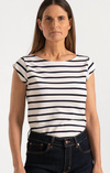 FREJUS STRIPED PIQUÉ TOP