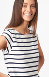 Frejus striped piqué top