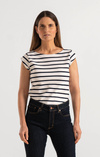 FREJUS STRIPED PIQUÉ TOP