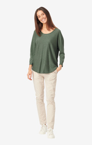 Boomerang - PLANTA SWEATER - Venetian green