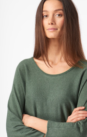 Boomerang - PLANTA SWEATER - Venetian green
