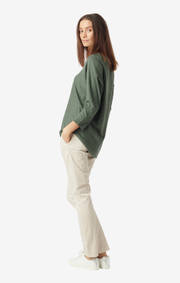 Boomerang - PLANTA SWEATER - Venetian green