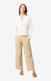 Boomerang - SARALI WRAP SWEATER - Offwhite