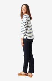Boomerang - Melissa stripe org cotton sweater - Offwhite