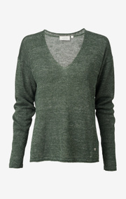 Boomerang - LILJA LINEN SWEATER - Venetian green