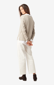 Boomerang - Lilja linen sweater - Dark putty