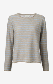 Boomerang - VILJA STRIPED LINNEN SHIRT - Dark putty